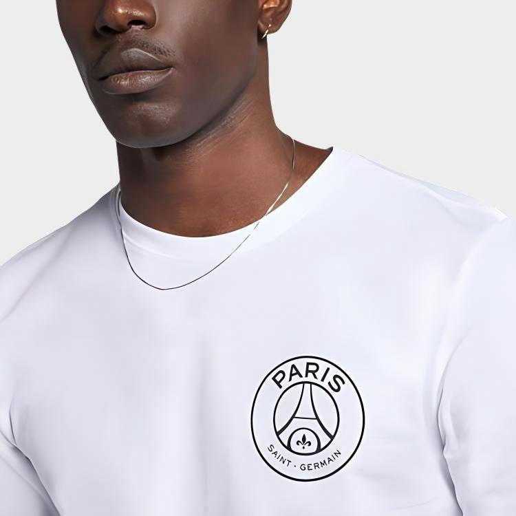 Мужская футболка Jordan Paris Saint-Germain (белая) — фото 3
