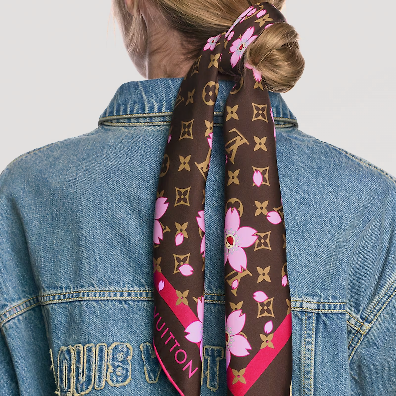 Шарф Louis Vuitton LOUIS VUITTON x Monogram (коричневая) — фото 3