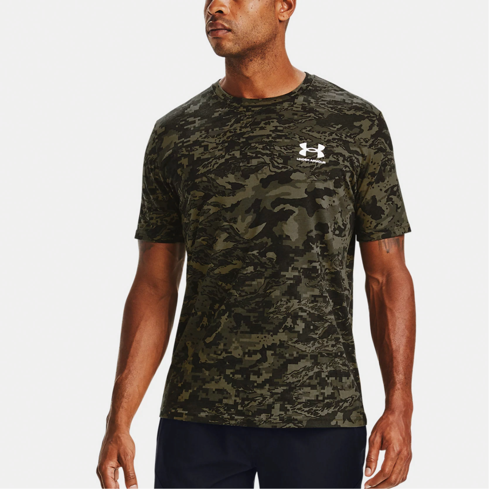 Мужская футболка Under Armour UA ABC T (черная) — фото 2