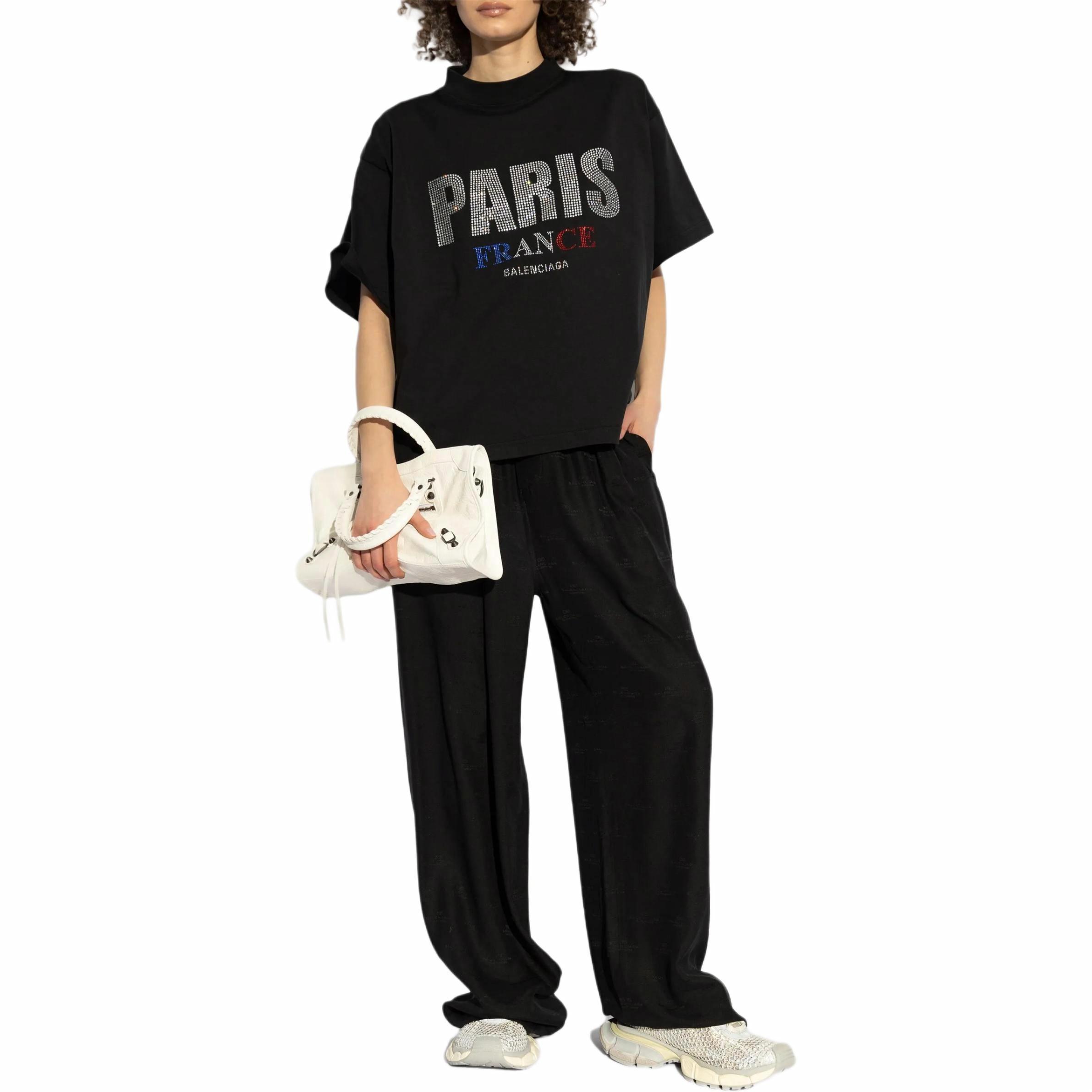 Футболка Balenciaga (черная) — фото 3
