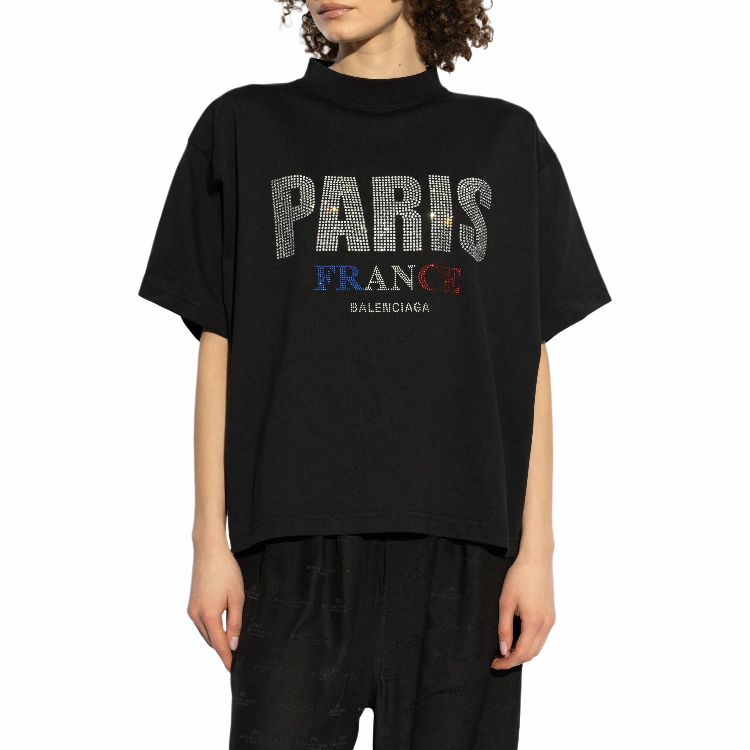 Футболка Balenciaga (черная) — фото 2