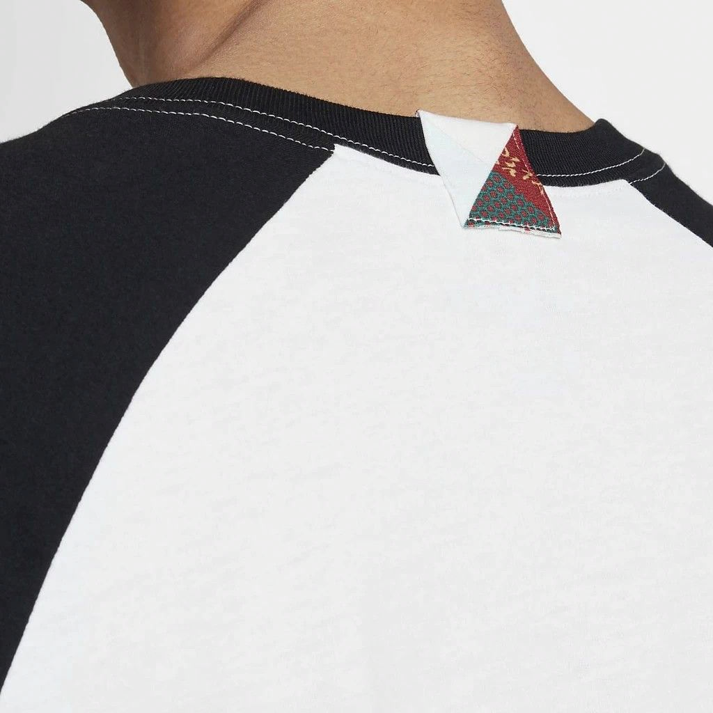 Мужская футболка Jordan CNY Raglan (черно-белая) — фото 5