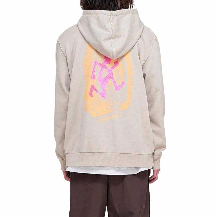 Худи Gramicci Thumbprint Hooded Sweatshirt (серое) — фото 4