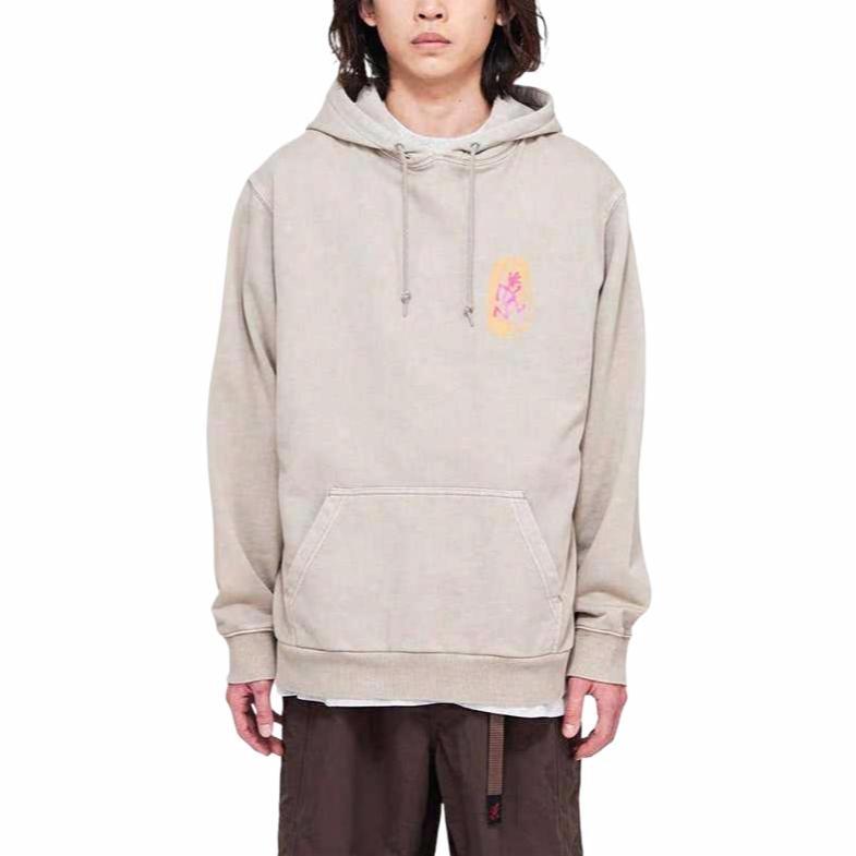 Худи Gramicci Thumbprint Hooded Sweatshirt (серое) — фото 3