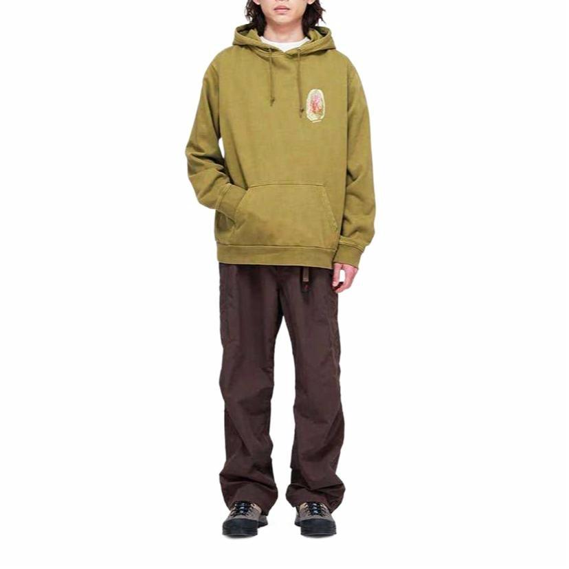 Худи Gramicci Thumbprint Hooded Sweatshirt (серое) — фото 12