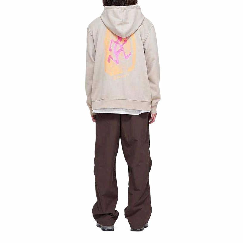 Худи Gramicci Thumbprint Hooded Sweatshirt (серое) — фото 5