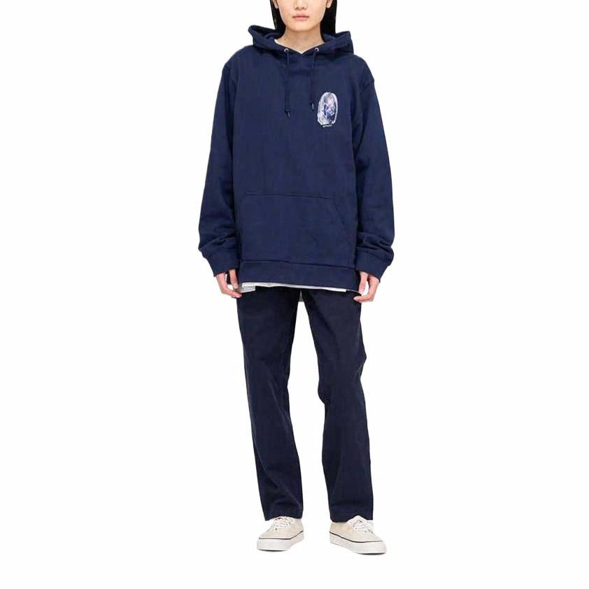 Худи Gramicci Thumbprint Hooded Sweatshirt (серое) — фото 14