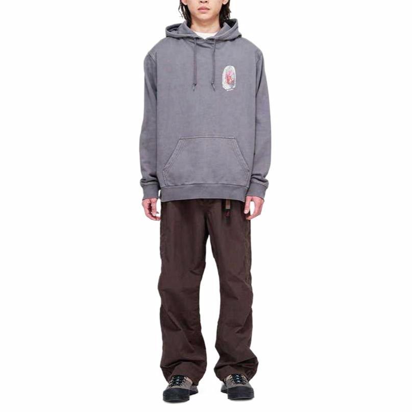 Худи Gramicci Thumbprint Hooded Sweatshirt (серое) — фото 10