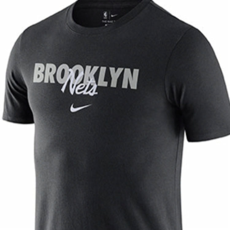 Мужская футболка Nike NBA DRI-FIT Бруклин Нетс (черная) — фото 3