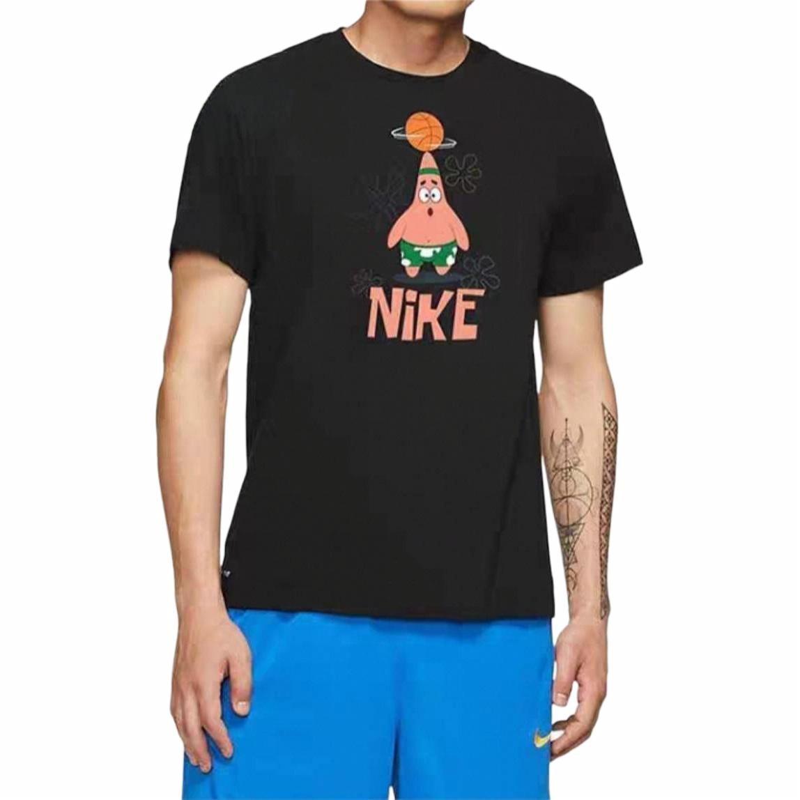 Мужская футболка Nike (черная с принтом) — фото 3