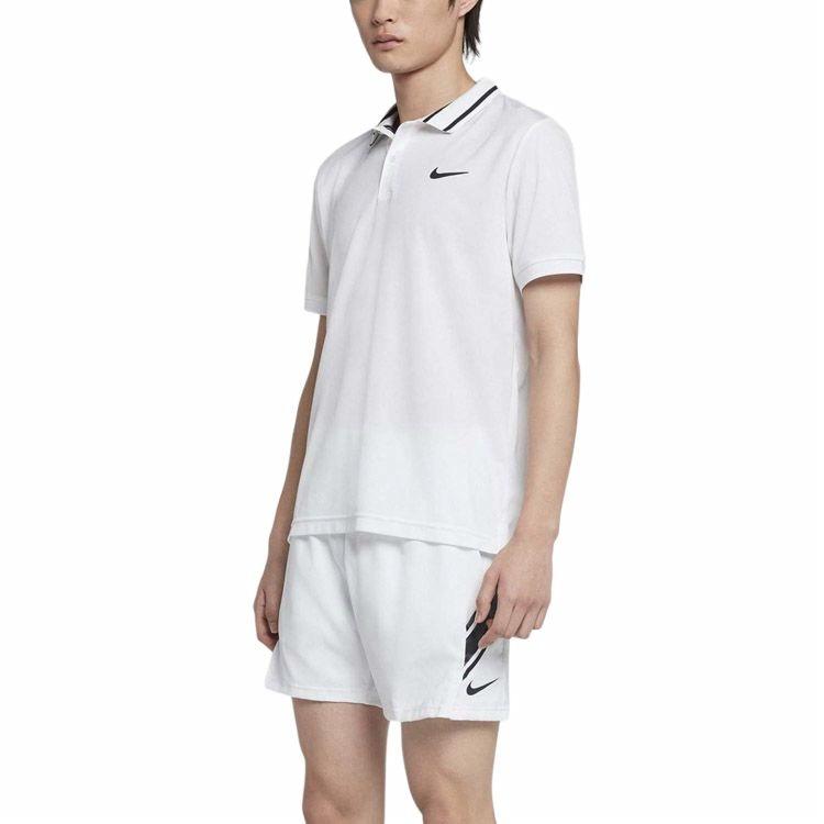 Мужские футболка Nike Court Dri-FIT (белая) — фото 5