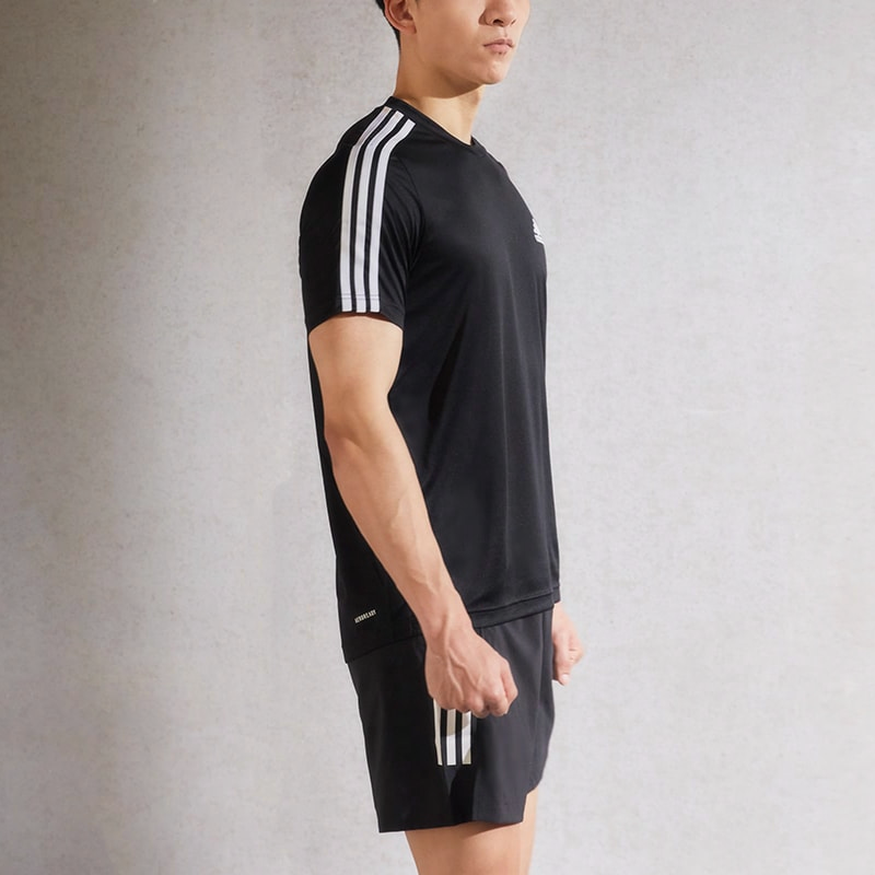 Мужская футболка adidas AEROREADY M 3s T (черная) — фото 4