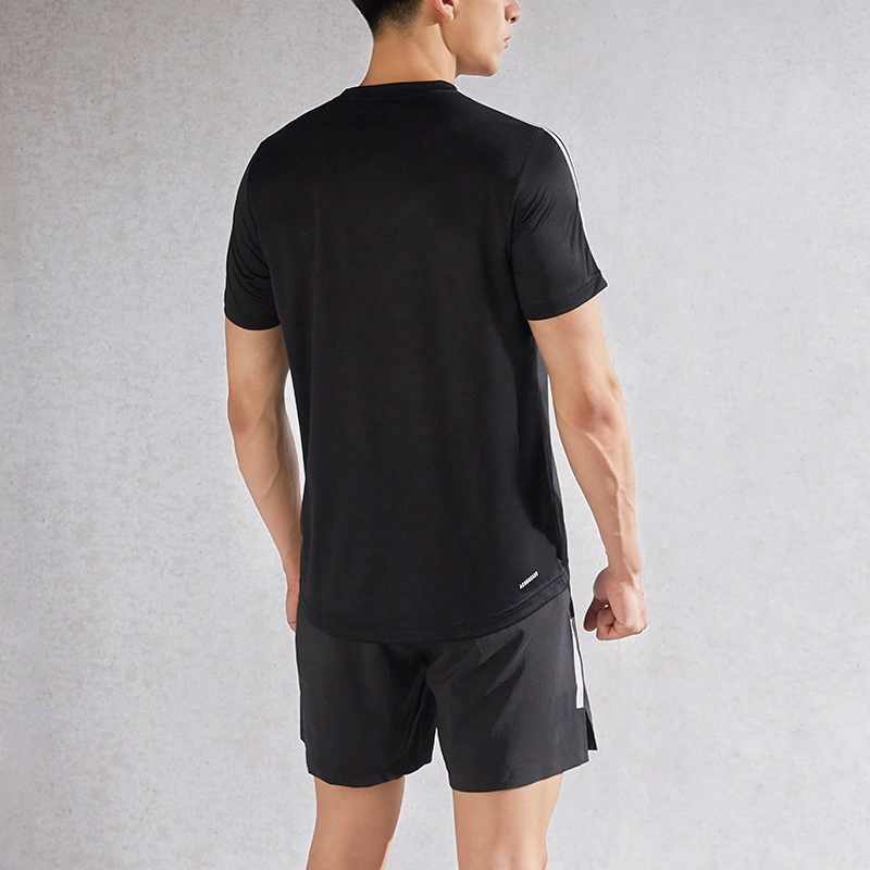 Мужская футболка adidas AEROREADY M 3s T (черная) — фото 5