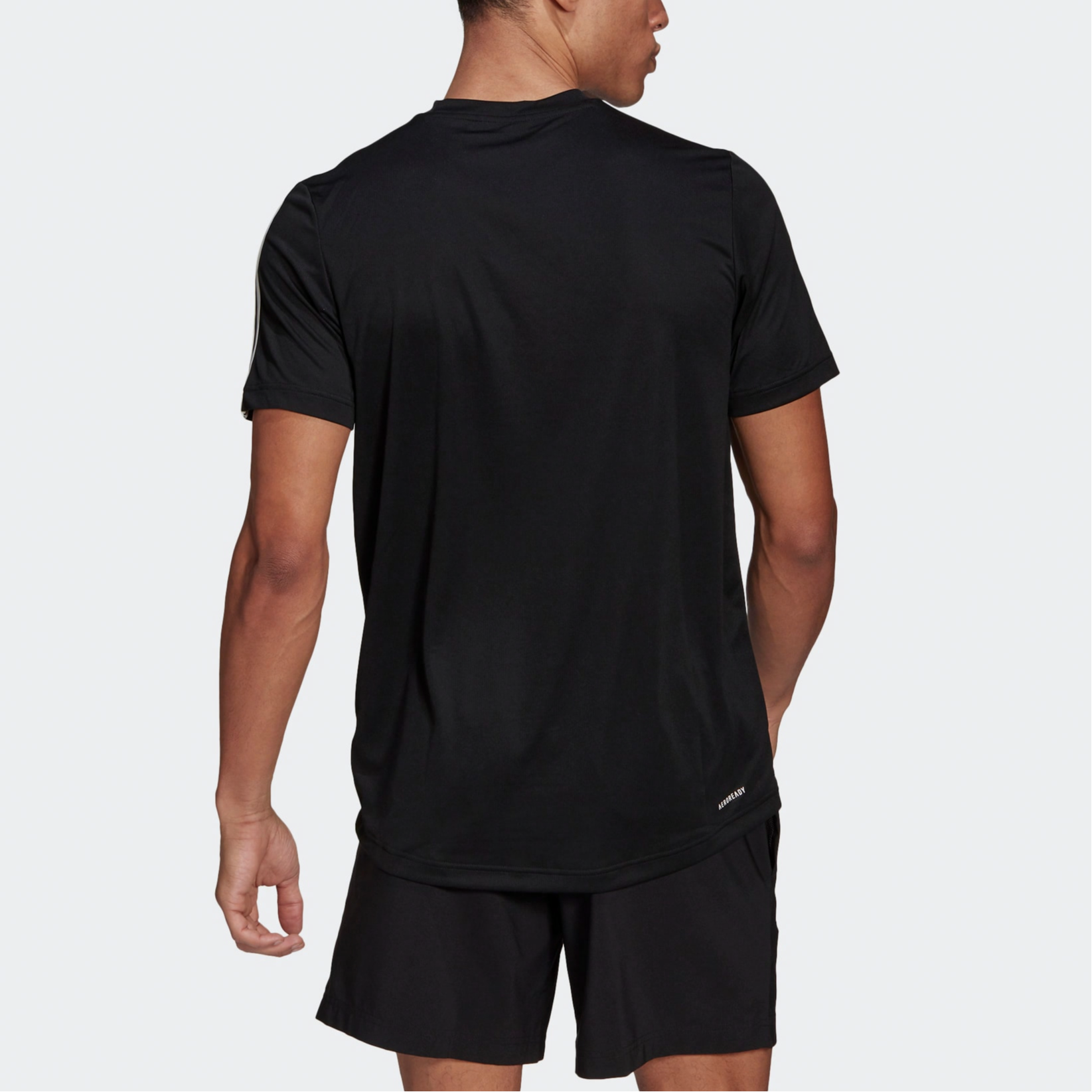 Мужская футболка adidas AEROREADY M 3s T (черная) — фото 3