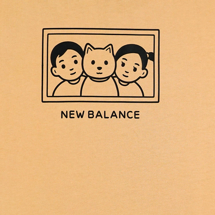 Футболка New Balance x noritake (горчичная) — фото 3