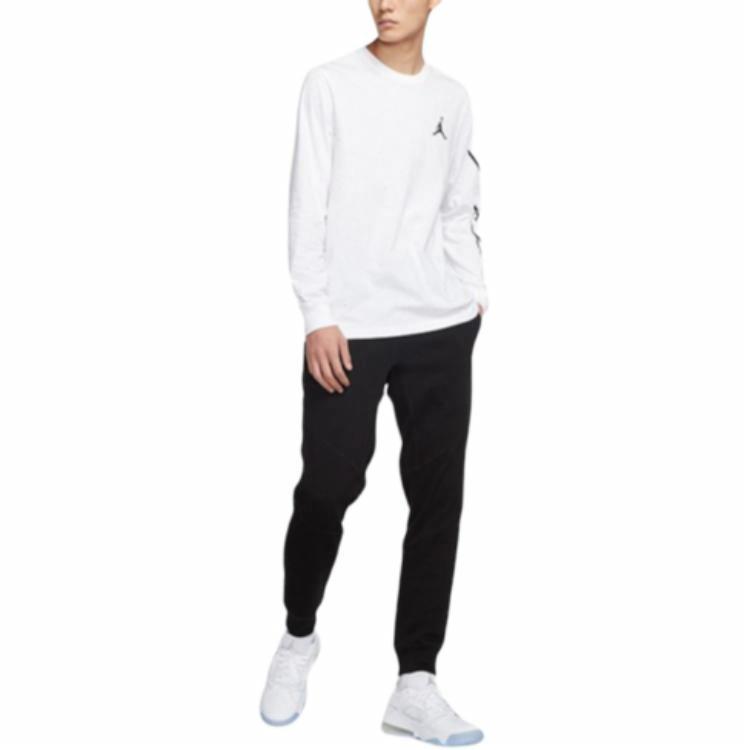 Мужская футболка Jordan Outdoor Long Sleeve (белая) — фото 2