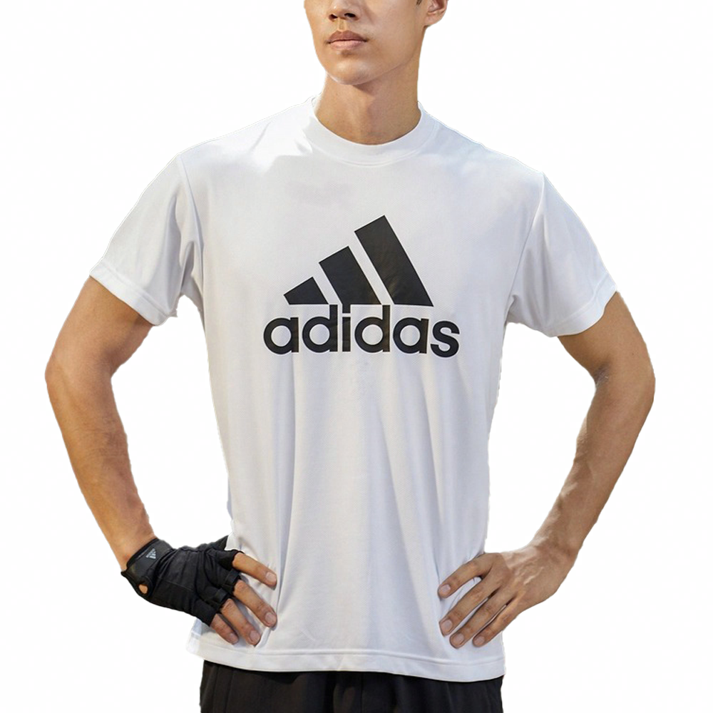 Мужская футболка adidas T (белая) — фото 3