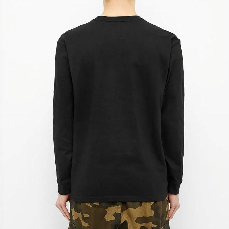 Мужской лонгслив Carhartt WIP Chase Tee (черный) — фото 3