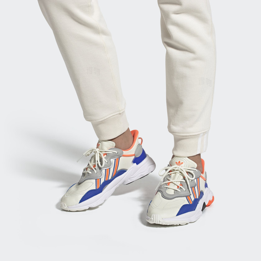 Мужские кроссовки adidas originals Ozweego (мультиколор) — Оранжевый / синий / белый — фото 7