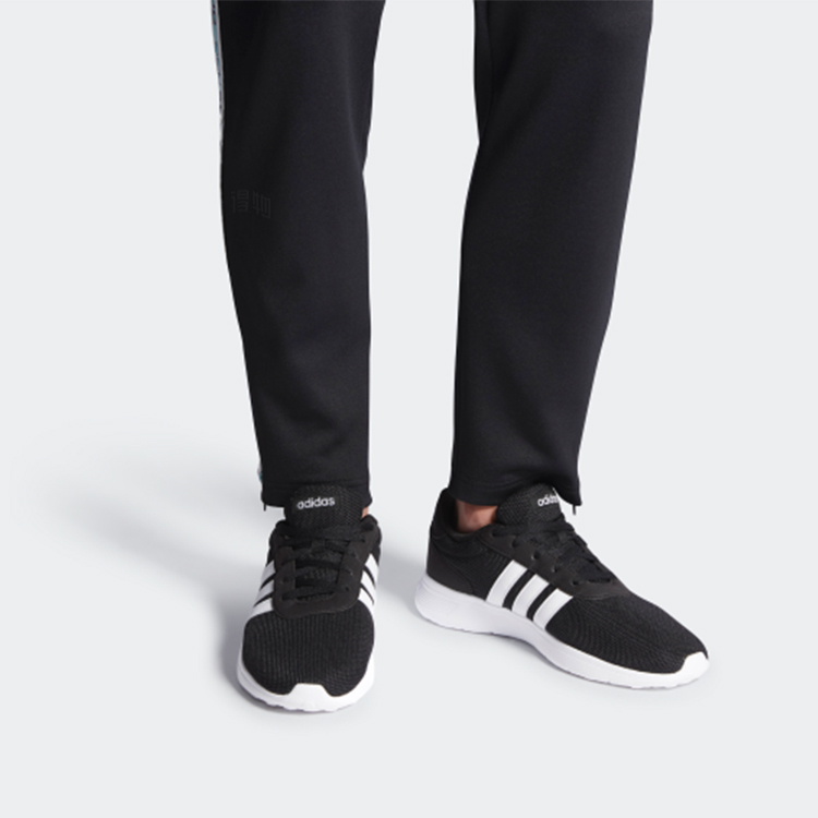 Кроссовки adidas neo Lite Racer (черно-белые) — фото 7