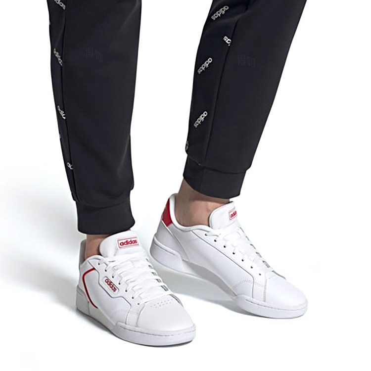 Мужские кеды adidas neo Roguera (бело-красные) — фото 6