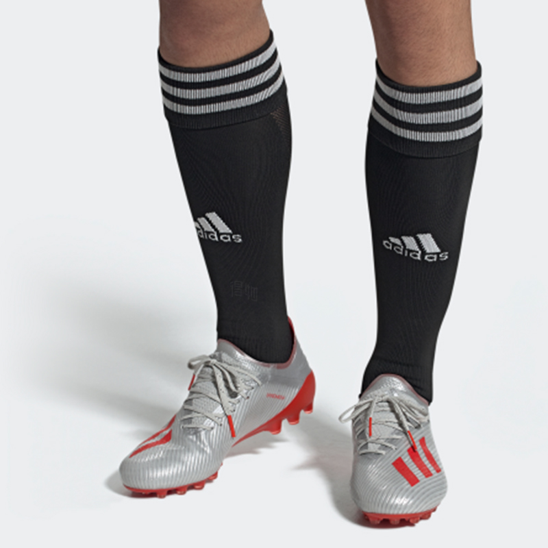 Мужские бутсы adidas X 19.1 AG (серебристо-красные) — Серебристый / красный — фото 5