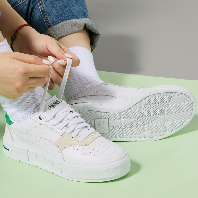 Женские кеды PUMA MATCH (бело-зеленые) — Белый / зелёный — фото 6