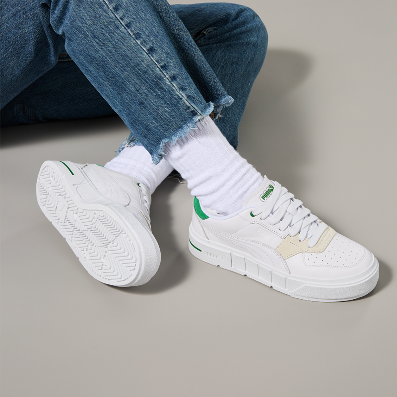Женские кеды PUMA MATCH (бело-зеленые) — Белый / зелёный — фото 5