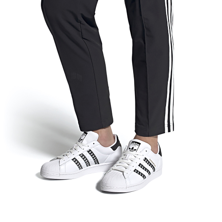 Кеды adidas SUPERSTAR (бело-черные) — Белый / чёрный — фото 7