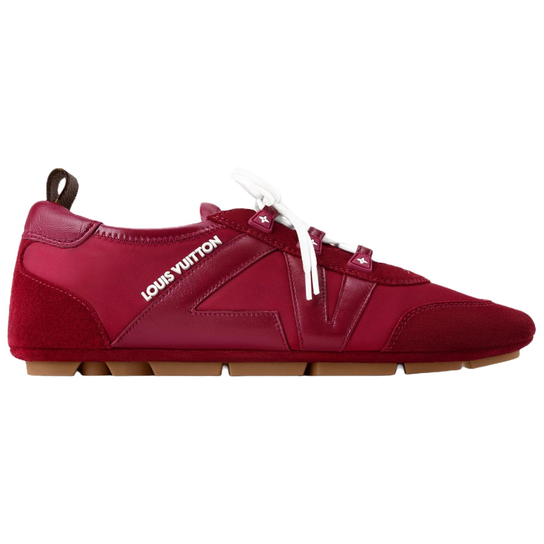 Женские кроссовки Louis Vuitton Sneakerina (красные) — фото 2