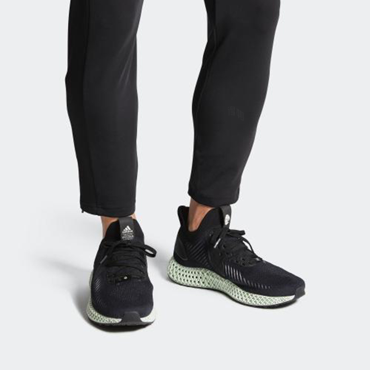 Кроссовки adidas Alphaedge 4D (черно-бело-серые) — Чёрный / белый / серый — фото 6