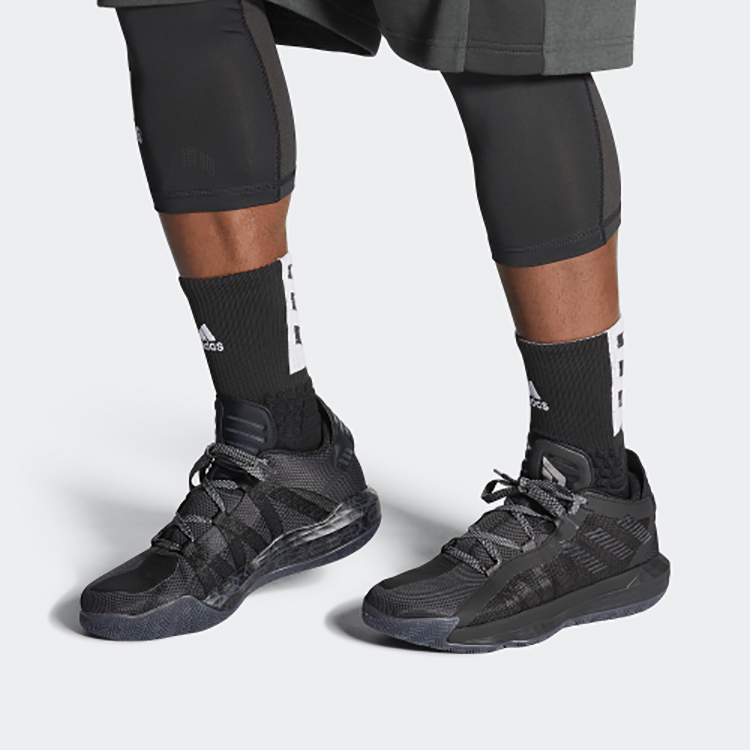 Мужские кроссовки adidas D lillard 6 (черный) — фото 5