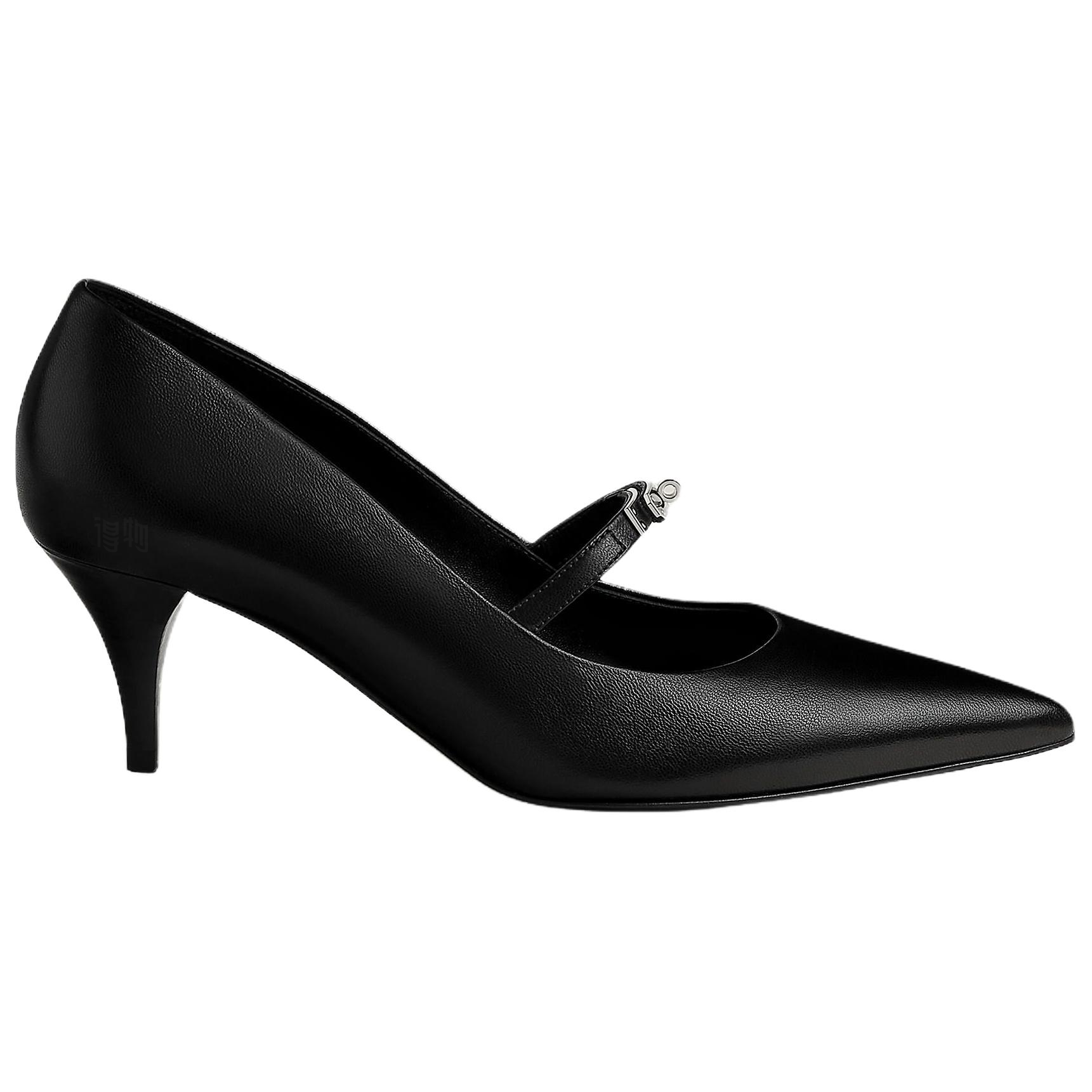 Женские туфли Hermes Majeste 6cm (черные) — фото 2