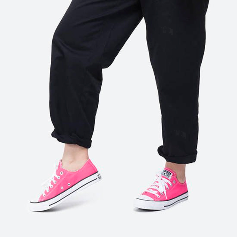 Кеды Converse All Star Low (розовые) — Розовый / белый — фото 7
