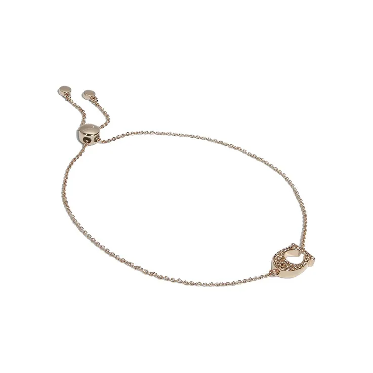 COACH Gold plated Brass Bracelets Women's Rose Gold