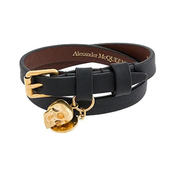 Alexander McQueen Double wrap Skull charm Bracelet