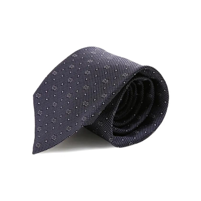 GUCCI Шелковые галстуки, серый горох, мужской