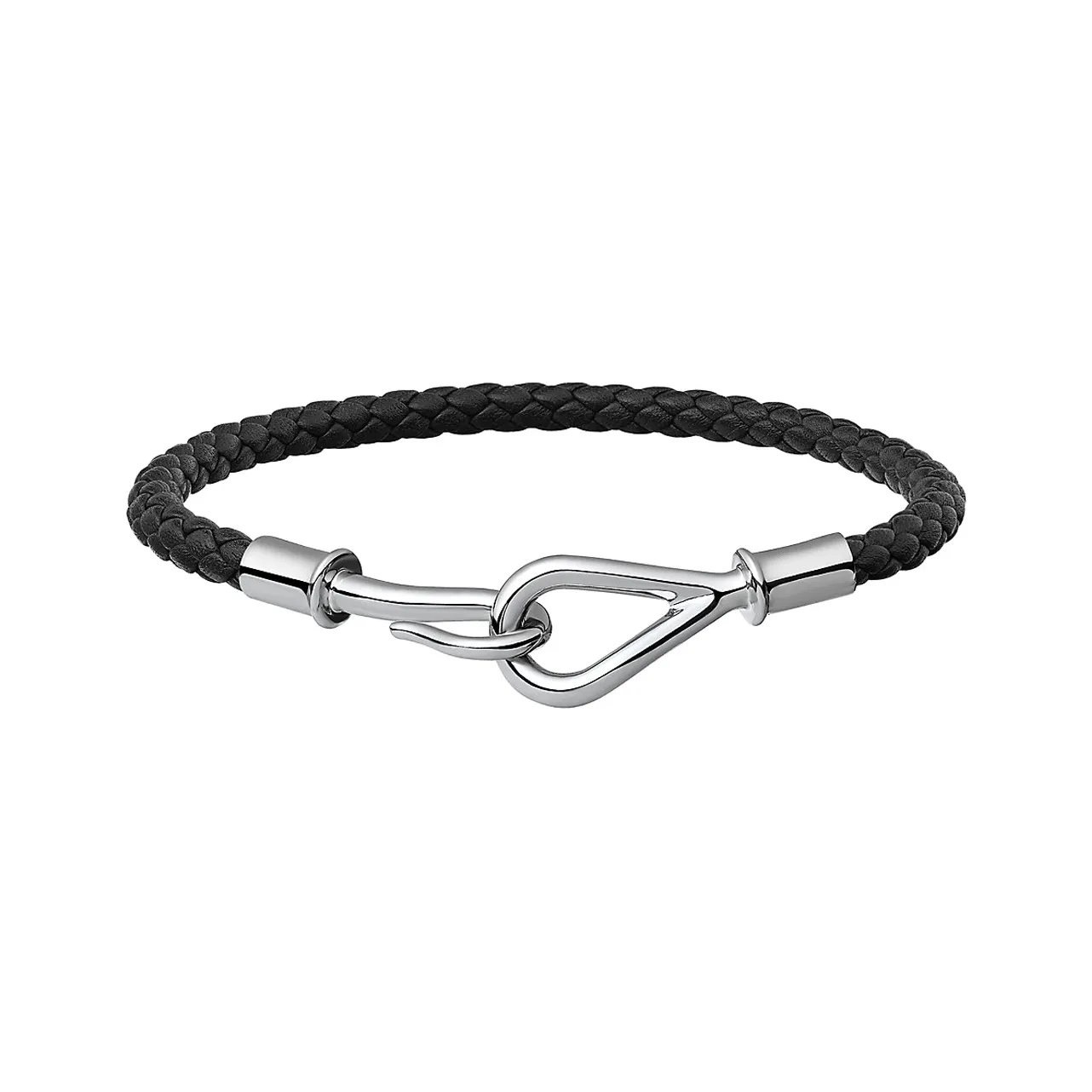 HERMES Jumbo Calfskin Bracelets Unisex Black