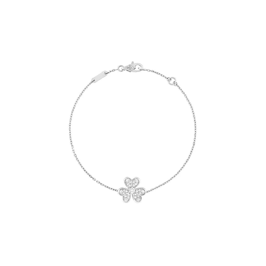 Van Cleef & Arpels Frivole Series 18K White Gold Bracelets Women's