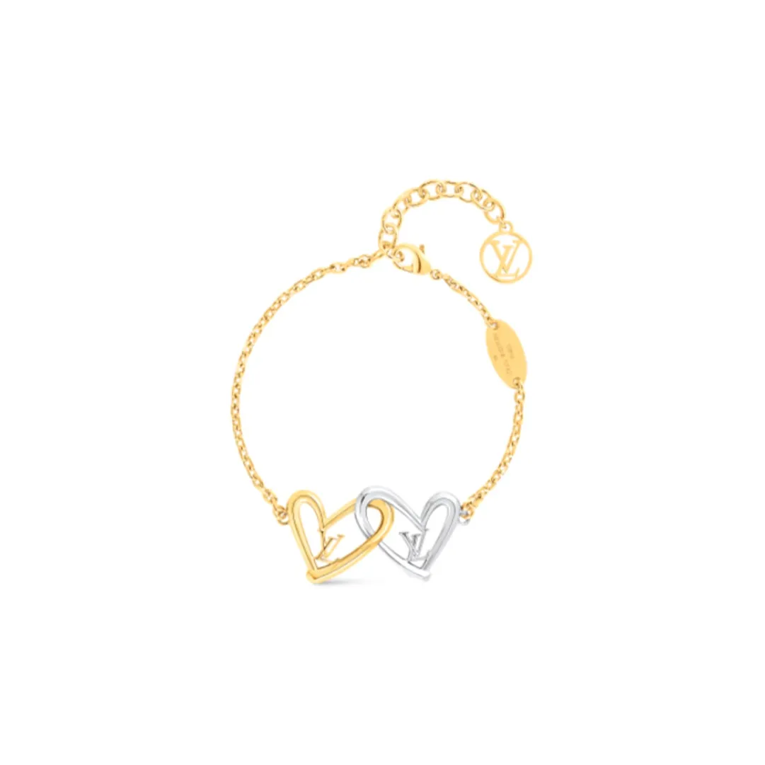 LOUIS VUITTON Limited Edition Heart Bracelet Fall In Love