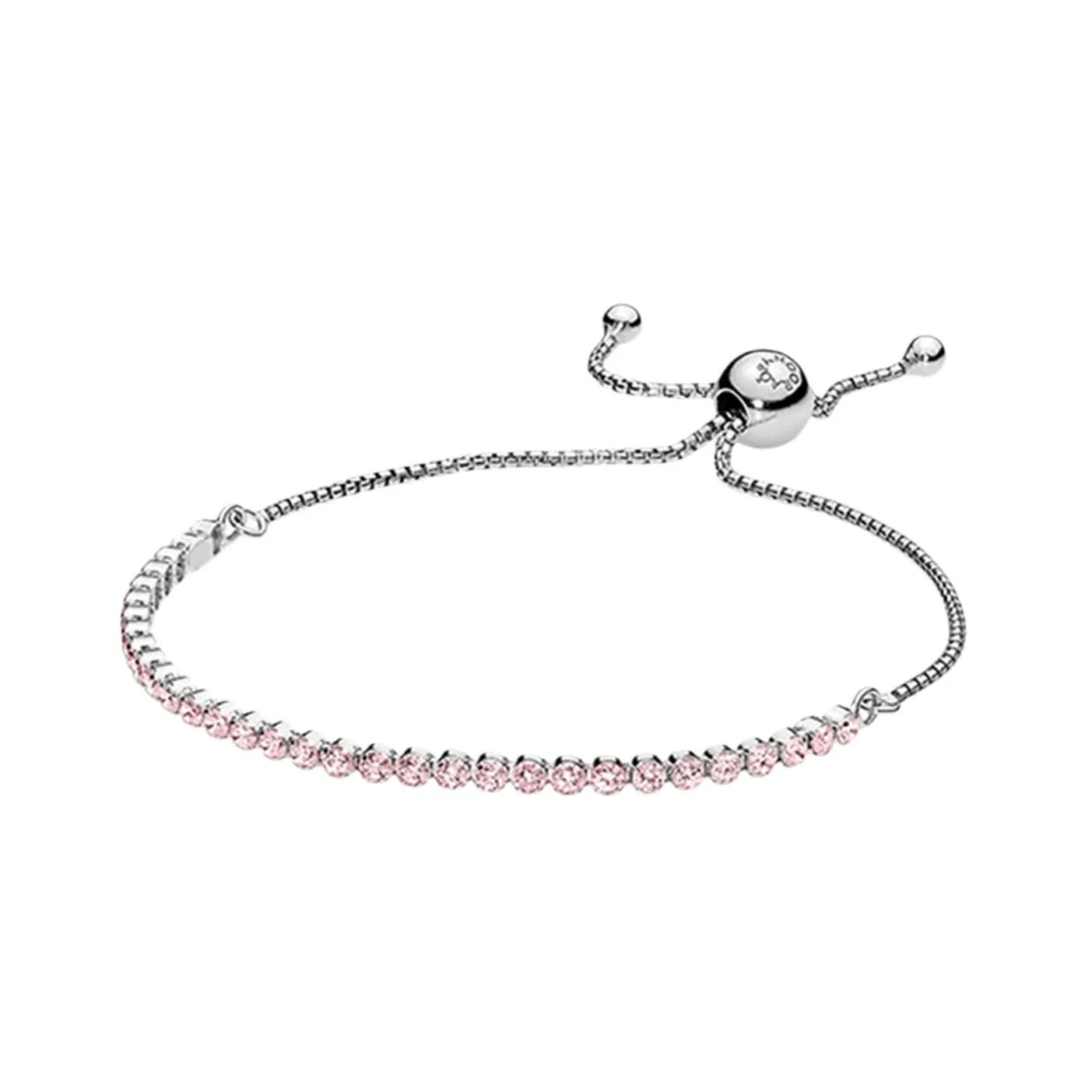 Pandora Women's Sparkling Strand Bracelet Pink