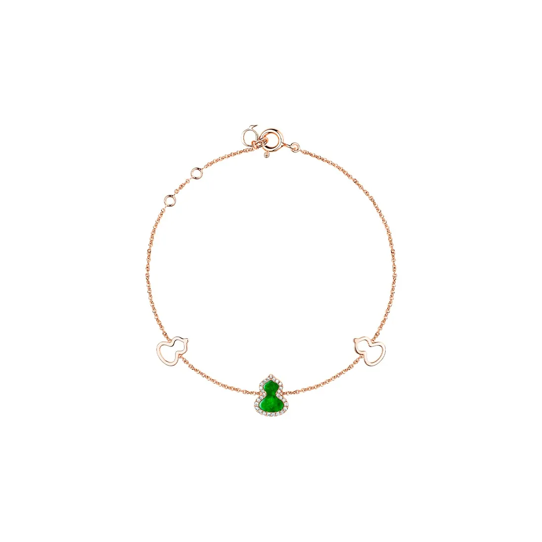 Qeelin Wulu Rose Gold Diamond Bracelets Women's
