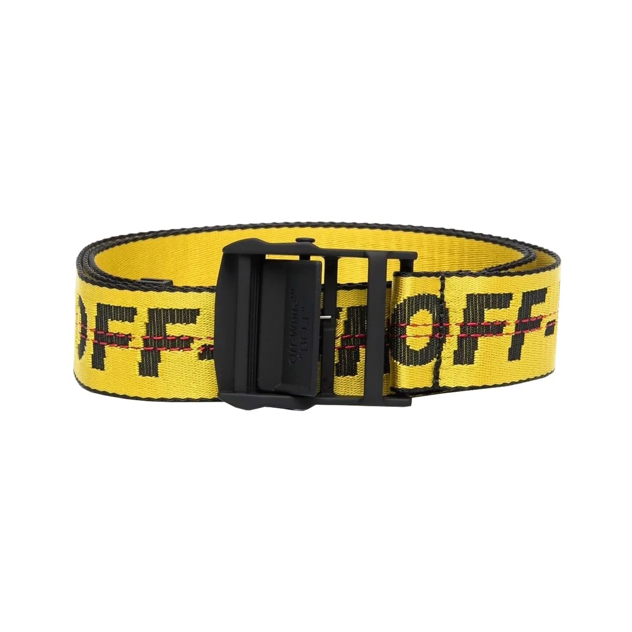 OFF-WHITE Classic Industrial Belt Shorts Yellow & Black