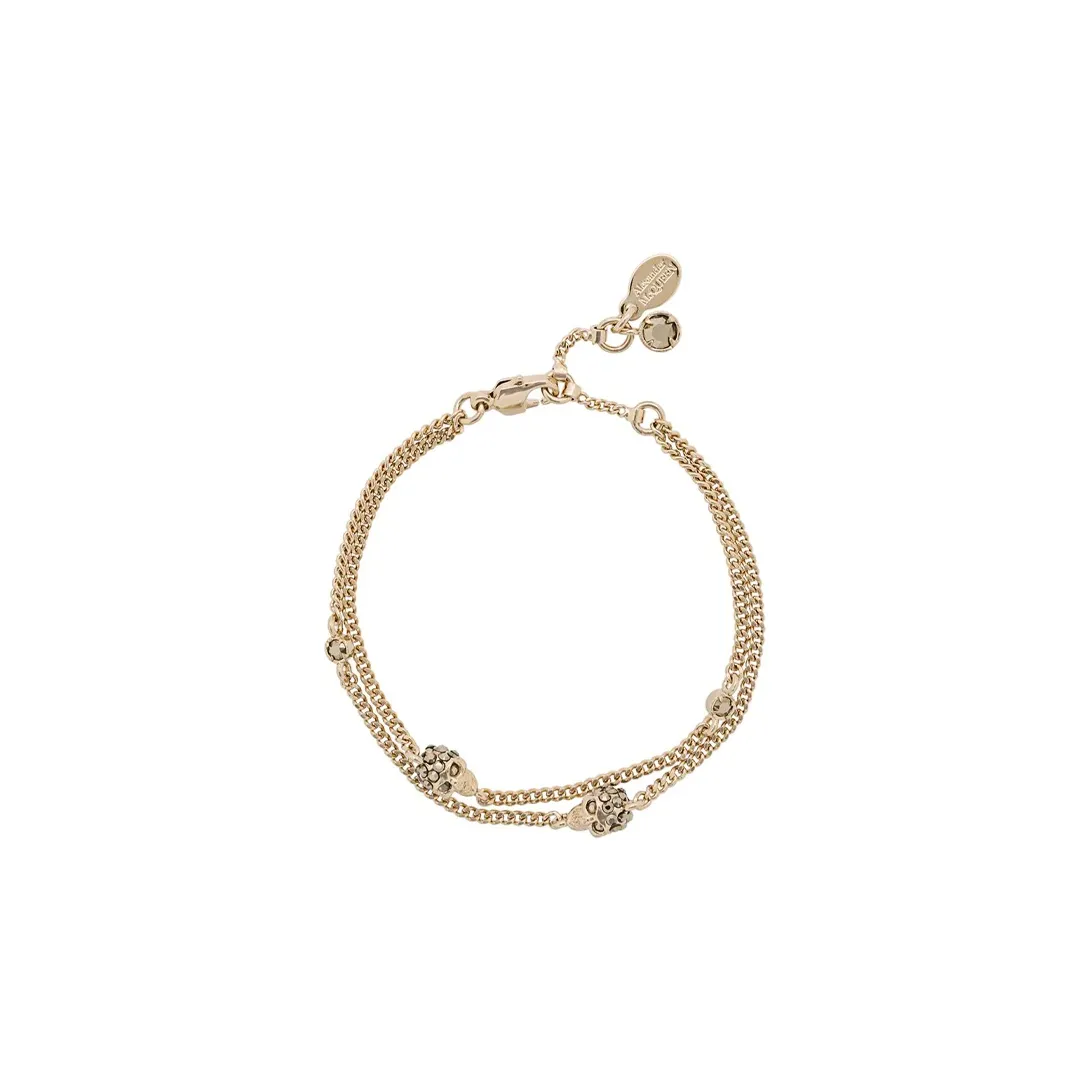 Alexander McQueen Brass Bracelets Женские Золото