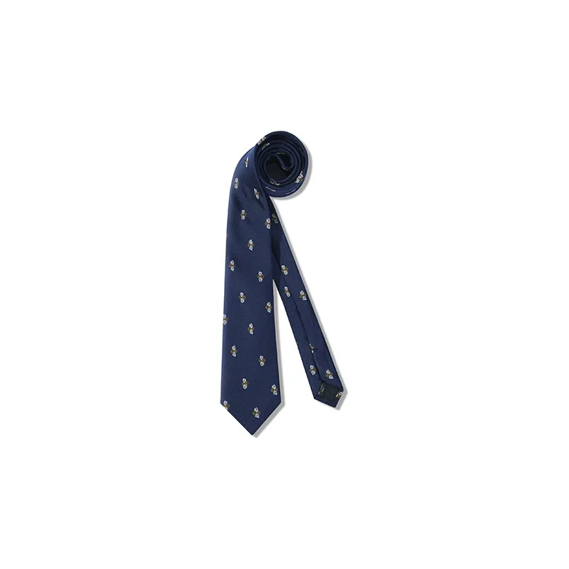 GIEVES CHARLES Mulberry Silk Handwoven Tie Men's