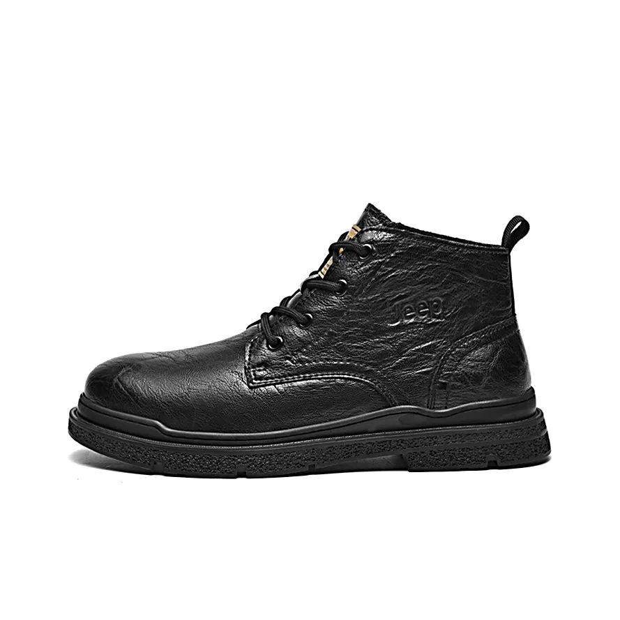 Jeep Martin Boots Men Black