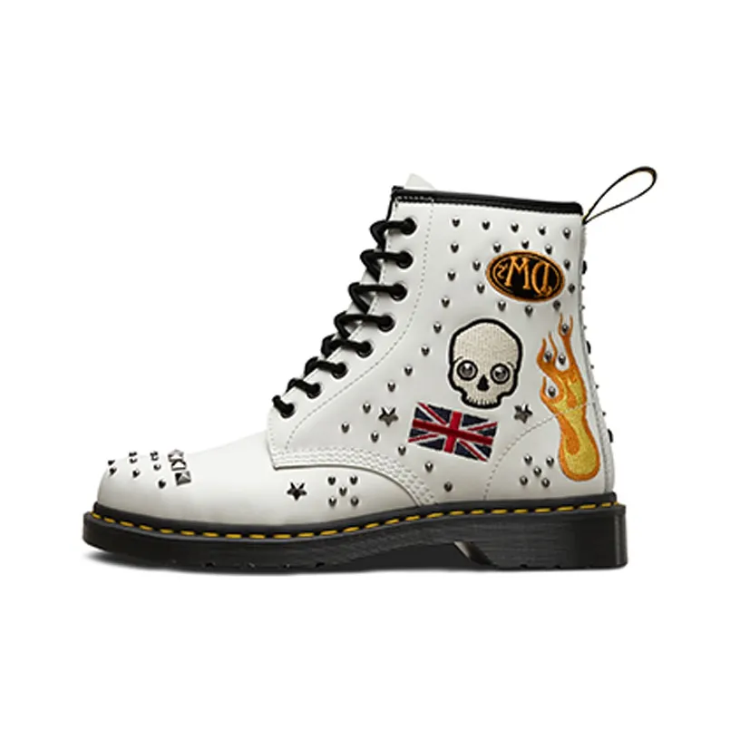 Dr. Martens 1460 Classic 8 High Top Martin Boots Unisex White