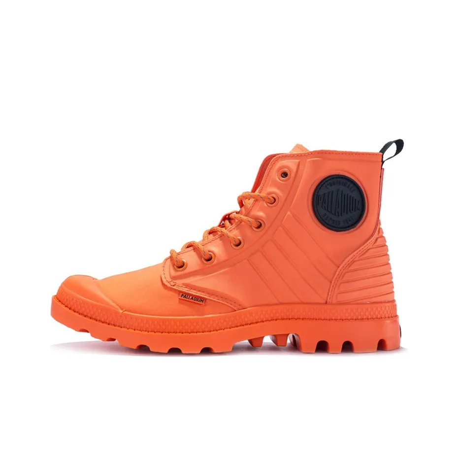 Palladium Pampa Martin Boots Unisex High-Top Orange/Black Color