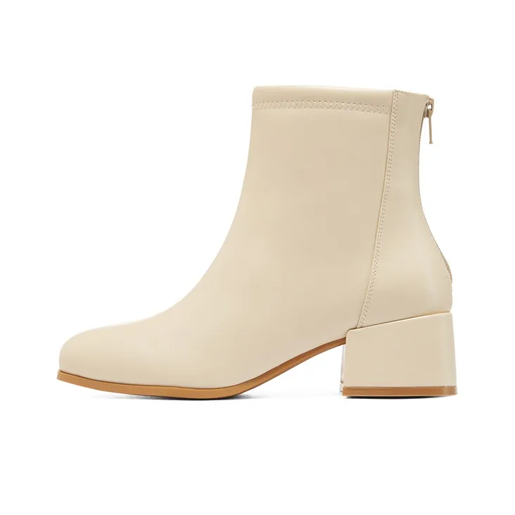 Skechers Modern Comfort Crew Martin Boot Women's Ivory