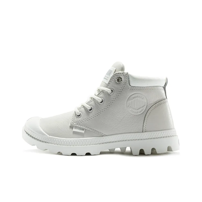 Palladium Pampa Martin Boots Women's High Top White